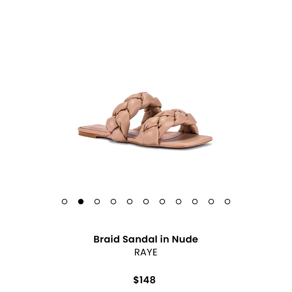 RAYE braided sandal in Nude